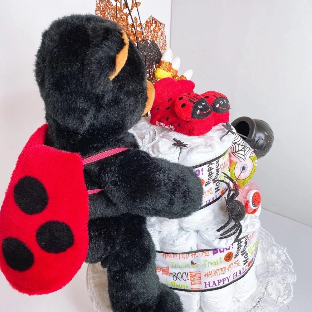 Halloween Diaper Cake, Neutral Diaper Cake